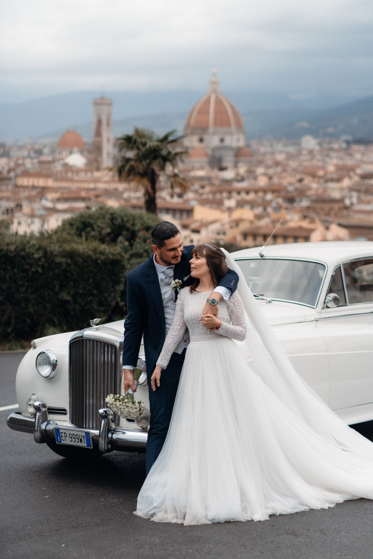Casamento Católico Elegante em Florença: M&M
